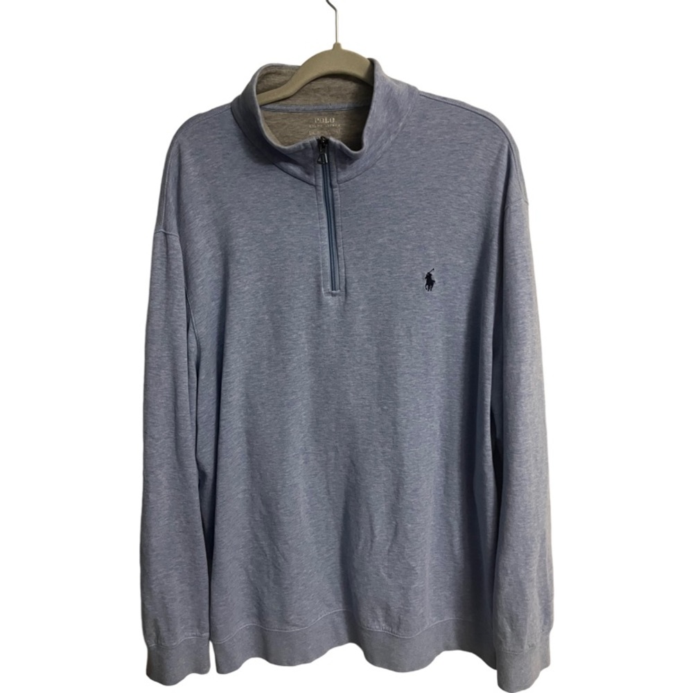 Ralph Lauren Polo Luxury Jersey Quarter-Zip Pullover Size XXL